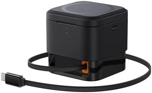 Baseus MagPro 2-in-1 Draadloze MagSafe Oplader iPhone/AirPods 25W Zwart afbeelding 12