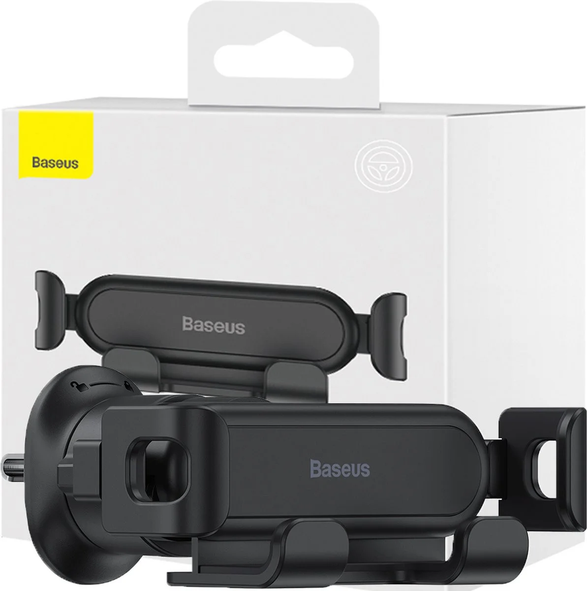 Baseus Stabiele Gravity Ventilatierooster Telefoonhouder Zwart afbeelding 7