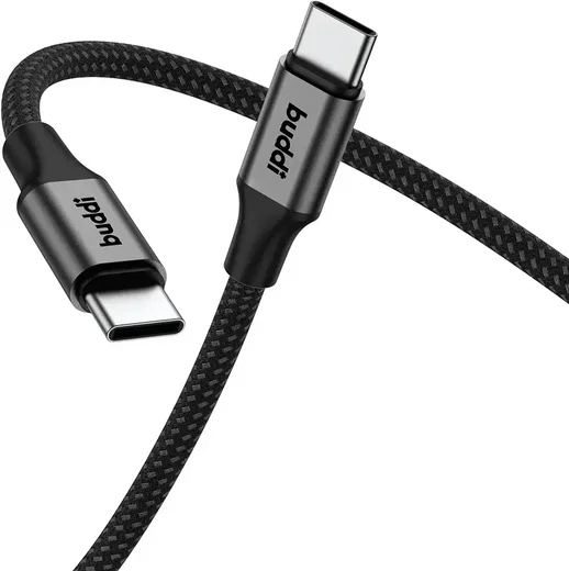 Buddi Flex USB-C naar USB-C Kabel 60W Fast Charge 30cm Zwart afbeelding 12