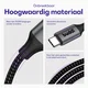 Buddi Flex USB-C naar USB-C Kabel 60W Fast Charge 30cm Zwart afbeelding 3