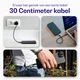 Buddi Flex USB-C naar USB-C Kabel 60W Fast Charge 30cm Zwart afbeelding 2