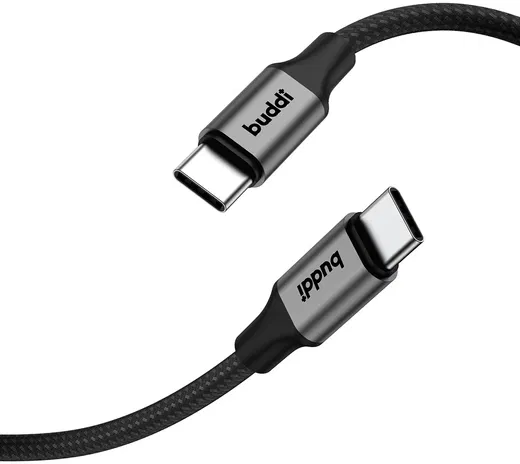 Buddi Flex USB-C naar USB-C Kabel 60W Fast Charge 2M Zwart afbeelding 13