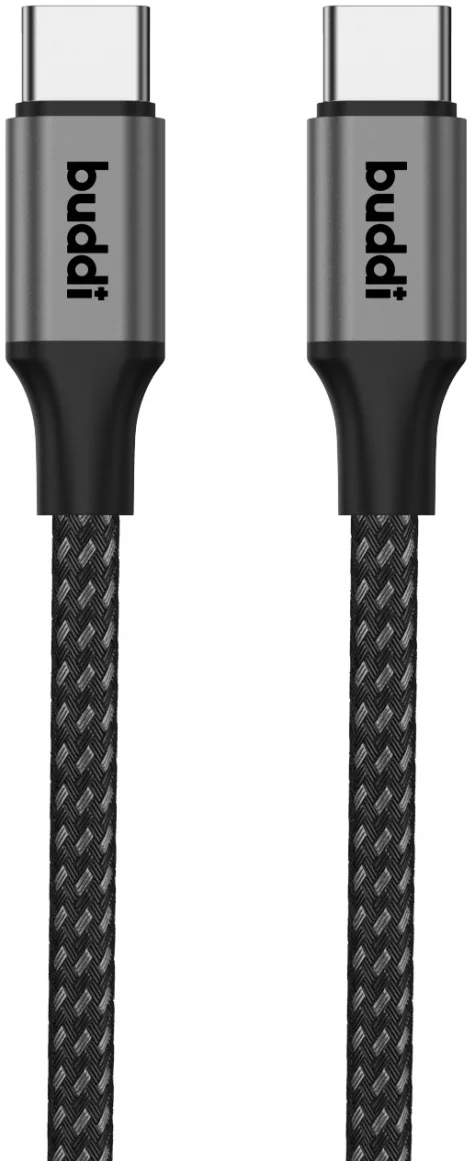 Buddi Flex USB-C naar USB-C Kabel 60W Fast Charge 2M Zwart afbeelding 11