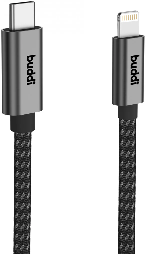 Buddi Flex USB-C naar Lightning Kabel 20W Fast Charge 2M Zwart afbeelding 11