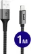 Buddi Flex USB-A naar Lightning Kabel 12W Fast Charge 1M Zwart afbeelding 1