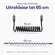 Buddi Flex USB-C naar USB-C Krulsnoer Kabel 60W Fast Charge 1M Zwart afbeelding 3