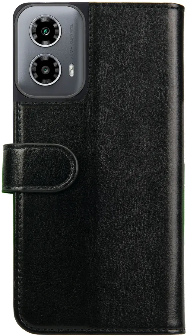 Rosso Element Motorola Moto G04 Hoesje Book Case Wallet Zwart afbeelding 2
