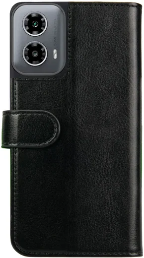 Rosso Element Motorola Moto G04 Hoesje Book Case Wallet Zwart afbeelding 2