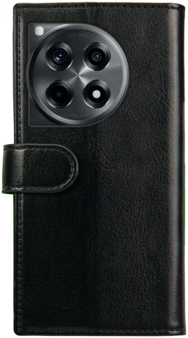 Rosso Element OnePlus 12R Hoesje Book Case Wallet Zwart afbeelding 2