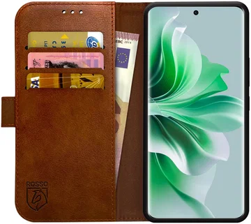 Rosso Element Oppo Reno 11 F Hoesje Book Case Wallet Bruin