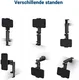 Universele Telefoonhouder 360° Draaibaar voor Vliegtuig / Koffer Zwart afbeelding 8