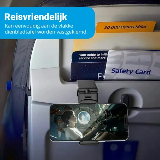Telefoonstandaard Voor Vliegtuig, 360° Draaibare Magnetische Houder Smartphone Ondersteuning