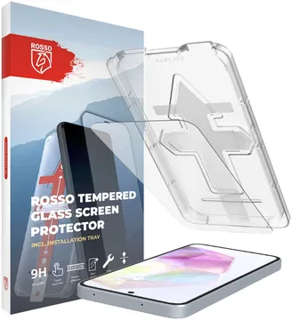 Rosso Samsung Galaxy A35 Tempered Glass Fingerprint en Case Friendly