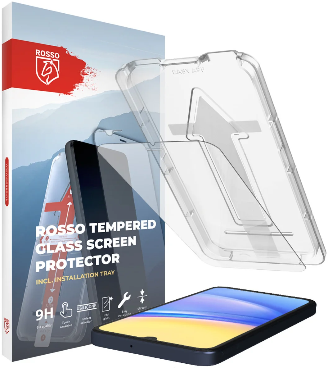 Rosso Samsung Galaxy A15 Tempered Glass Case Friendly met Installatietray afbeelding 1