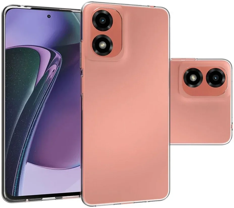 Motorola Moto G24 Hoesje Dun TPU Back Cover Transparant afbeelding 6