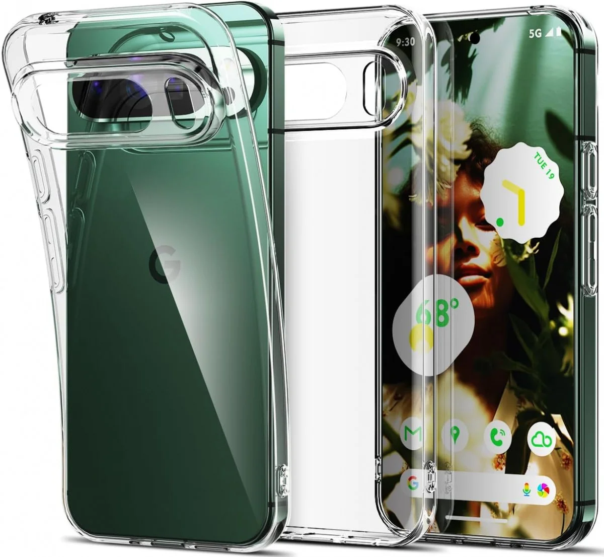 Google Pixel 9 Pro XL Hoesje Dun TPU Back Cover Transparant afbeelding 1