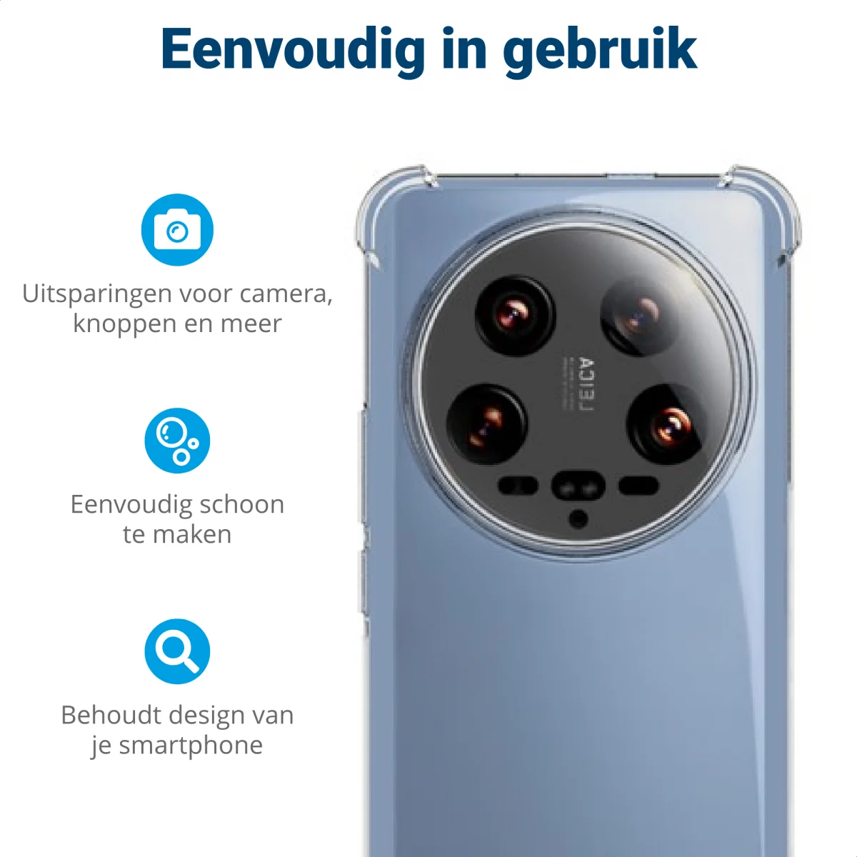 Xiaomi 14 Ultra Hoesje Schokbestendig en Dun TPU Transparant afbeelding 5