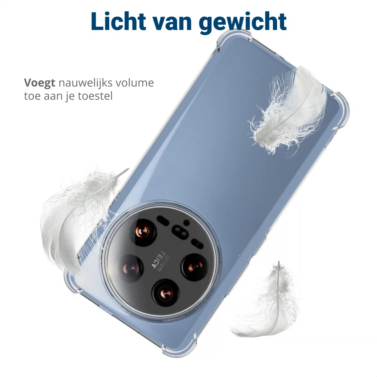 Xiaomi 14 Ultra Hoesje Schokbestendig en Dun TPU Transparant afbeelding 6