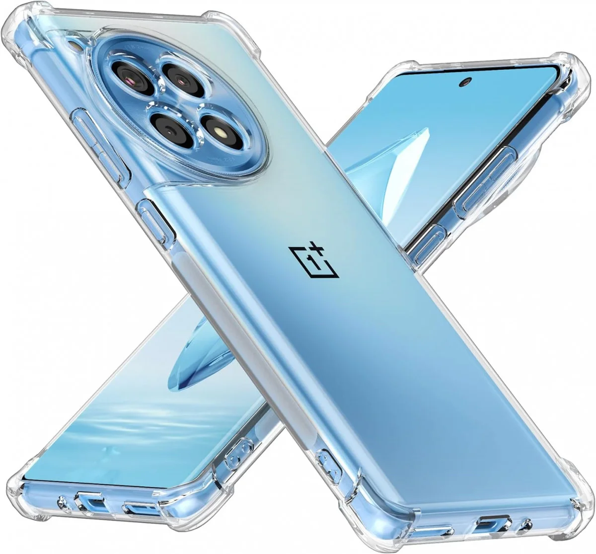 OnePlus 12R Hoesje Schokbestendig en Dun TPU Back Cover Transparant afbeelding 2