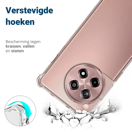 OnePlus 12R Hoesje Schokbestendig en Dun TPU Back Cover Transparant afbeelding 4