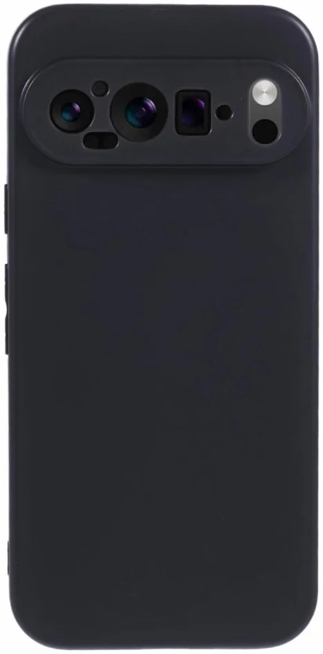 Google Pixel 9 / 9 Pro Hoesje Dun TPU Back Cover Matte Zwart afbeelding 1