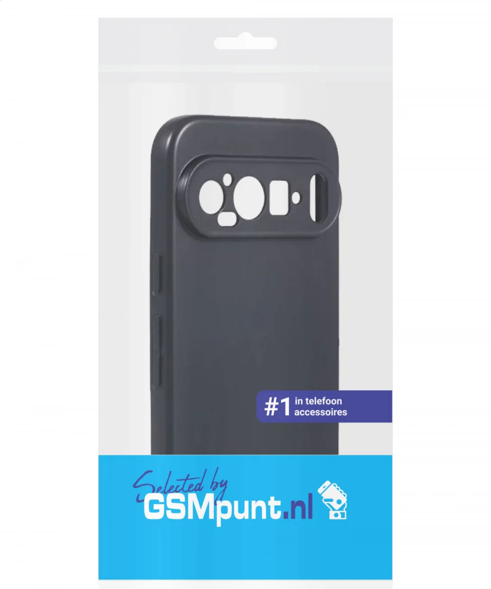 Google Pixel 9 / 9 Pro Hoesje Dun TPU Back Cover Matte Zwart afbeelding 7