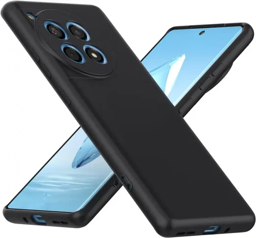 OnePlus 12R Hoesje Matte Back Cover Dun TPU Zwart afbeelding 2