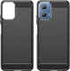 Motorola Moto G24 Power Hoesje Geborsteld TPU Back Cover Zwart afbeelding 2