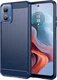Motorola Moto G24 Power Hoesje Geborsteld TPU Back Cover Blauw