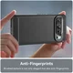 Google Pixel 9 / 9 Pro Hoesje Geborsteld TPU Flexibele Back Cover Zwart afbeelding 7