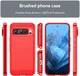 Google Pixel 9 / 9 Pro Hoesje Geborsteld TPU Flexibele Back Cover Rood afbeelding 8