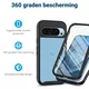 Google Pixel 9 / 9 Pro Hoesje Full Protect 360° Cover Hybride Zwart afbeelding 2