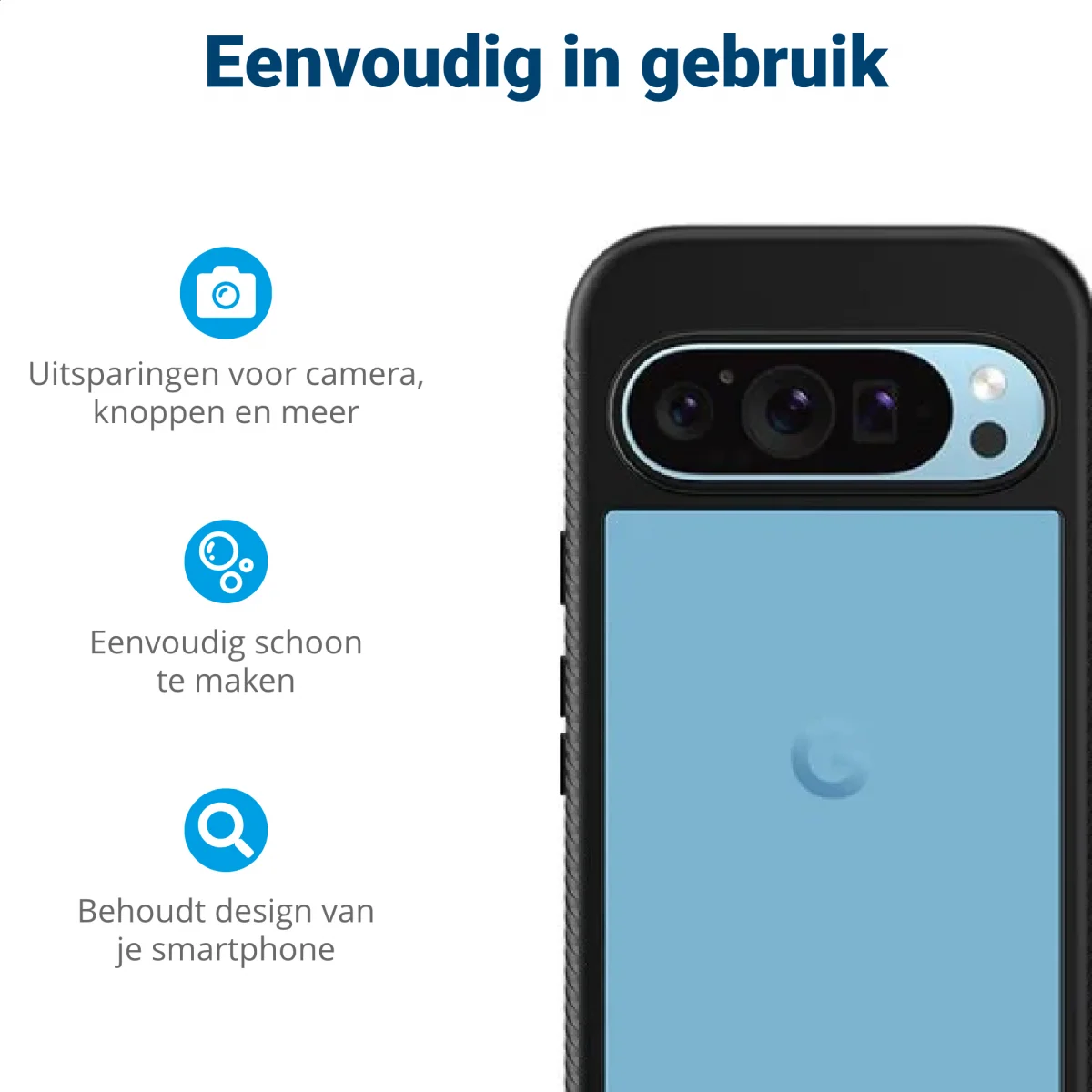 Google Pixel 9 / 9 Pro Hoesje Full Protect 360° Cover Hybride Rood afbeelding 6