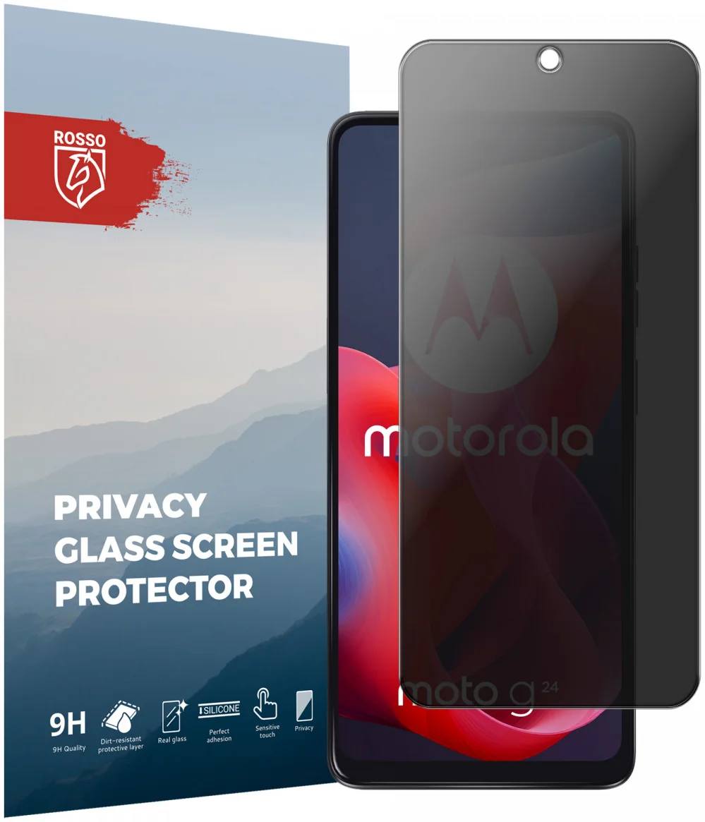 Rosso Motorola Moto G24 9H Tempered Glass Screen Protector Privacy afbeelding 1