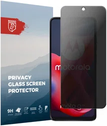 Rosso Motorola Moto G24 9H Tempered Glass Screen Protector Privacy afbeelding