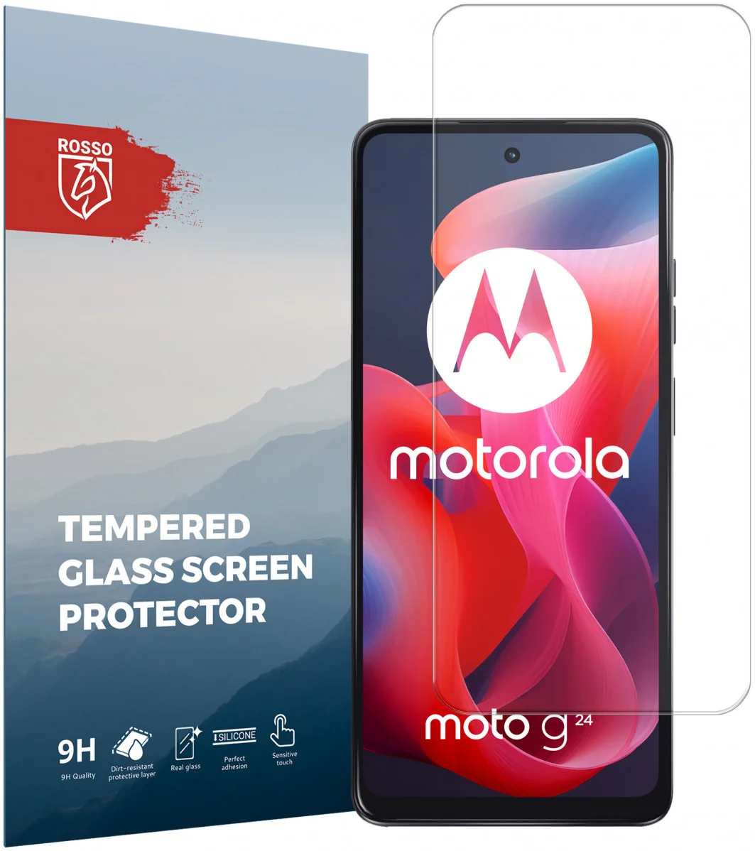 Rosso Motorola Moto G24 9H Tempered Glass Screen Protector afbeelding 1