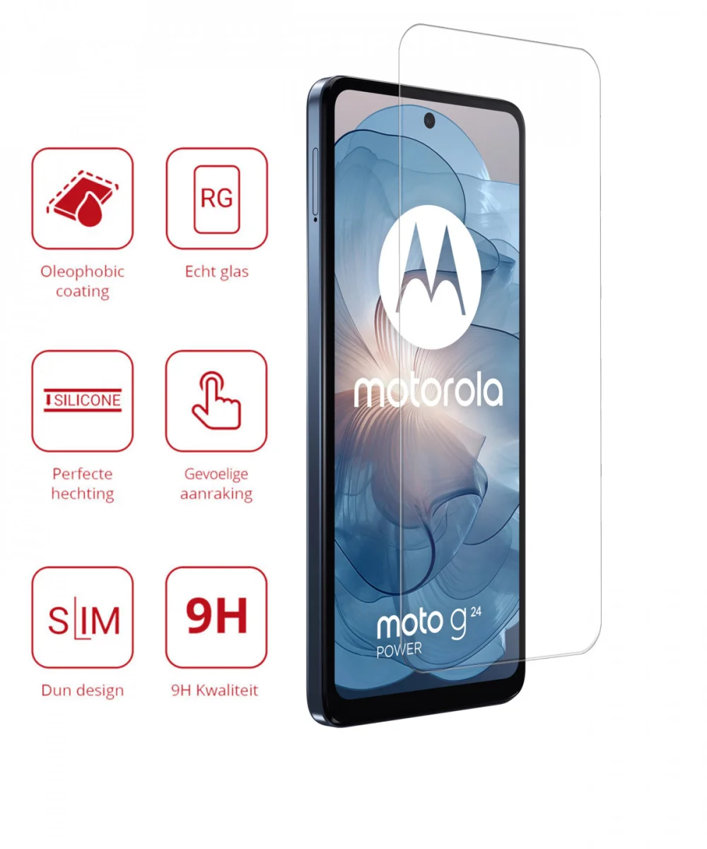 Rosso Motorola Moto G24 Power 9H Tempered Glass Screen Protector afbeelding 2