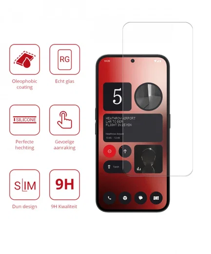 Rosso Nothing Phone (2a) / (2a) Plus 9H Tempered Glass Screen Protector afbeelding 2