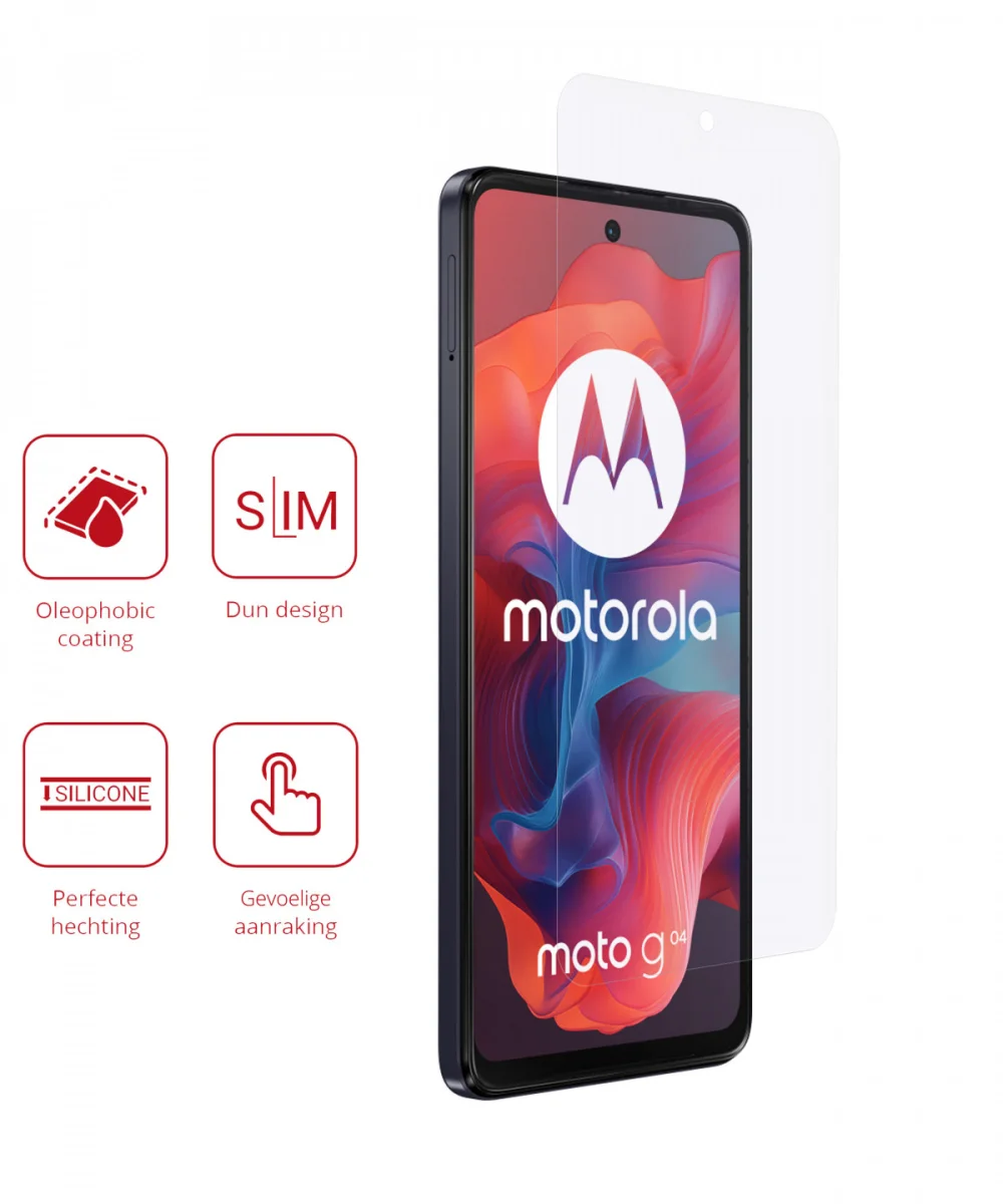 Rosso Motorola Moto G04 Screen Protector Ultra Clear Duo Pack afbeelding 2