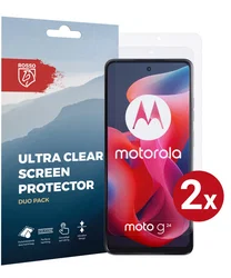Rosso Motorola Moto G24 Screen Protector Ultra Clear Duo Pack afbeelding