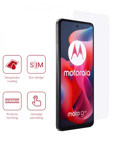 Rosso Motorola Moto G24 Screen Protector Ultra Clear Duo Pack afbeelding 2