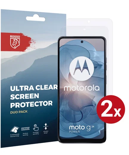 Rosso Motorola Moto G24 Power Screen Protector Ultra Clear Duo Pack afbeelding 1