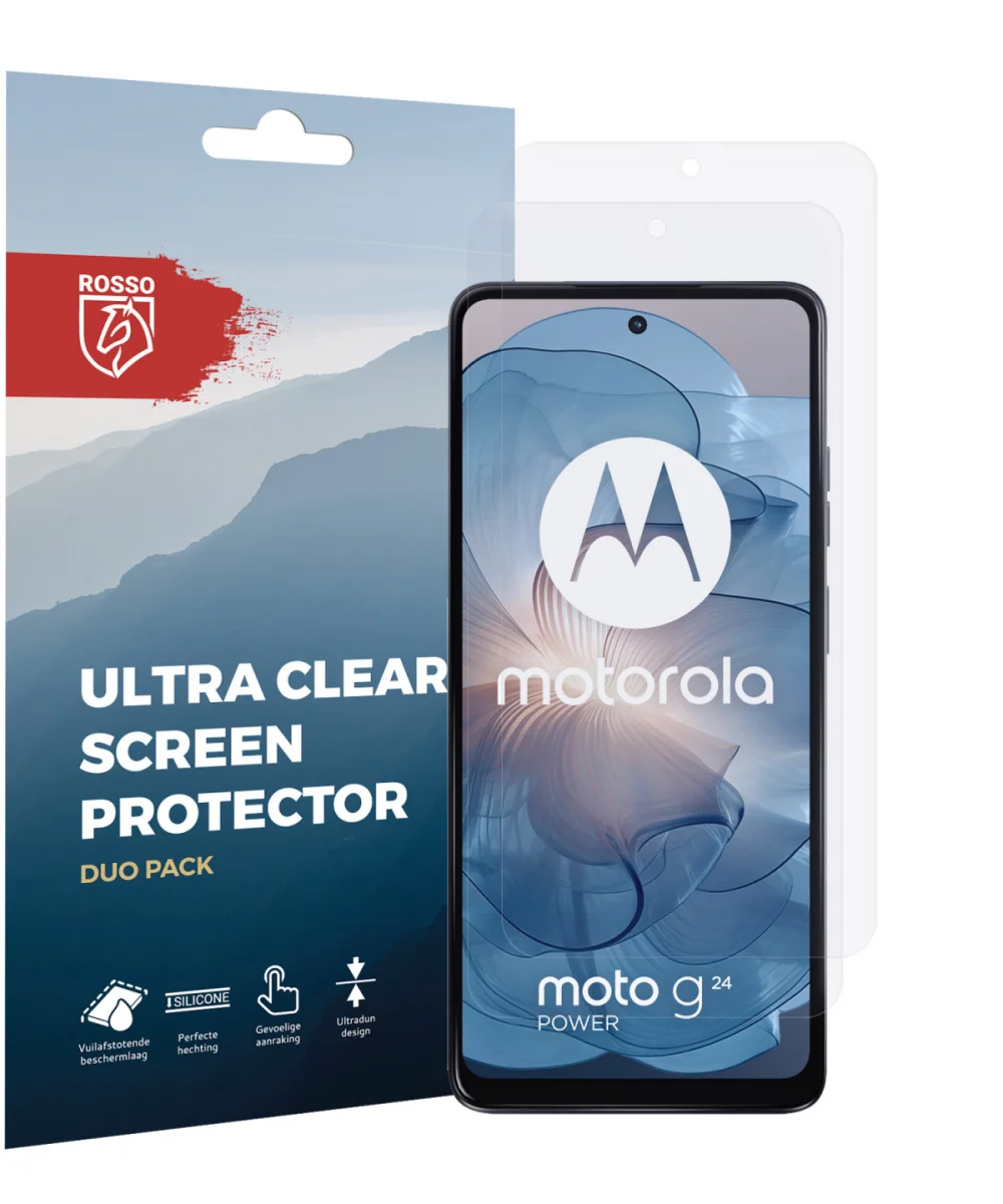 Rosso Motorola Moto G24 Power Screen Protector Ultra Clear Duo Pack afbeelding 7