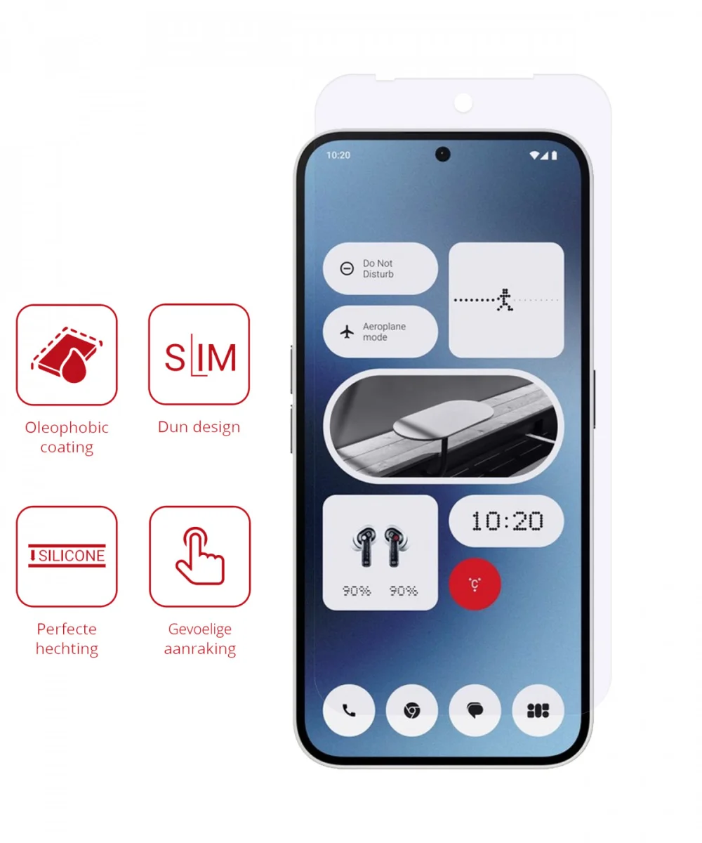 Rosso Nothing Phone (2a) / (2a) Plus Screen Protector Ultra Clear Duo Pack afbeelding 2