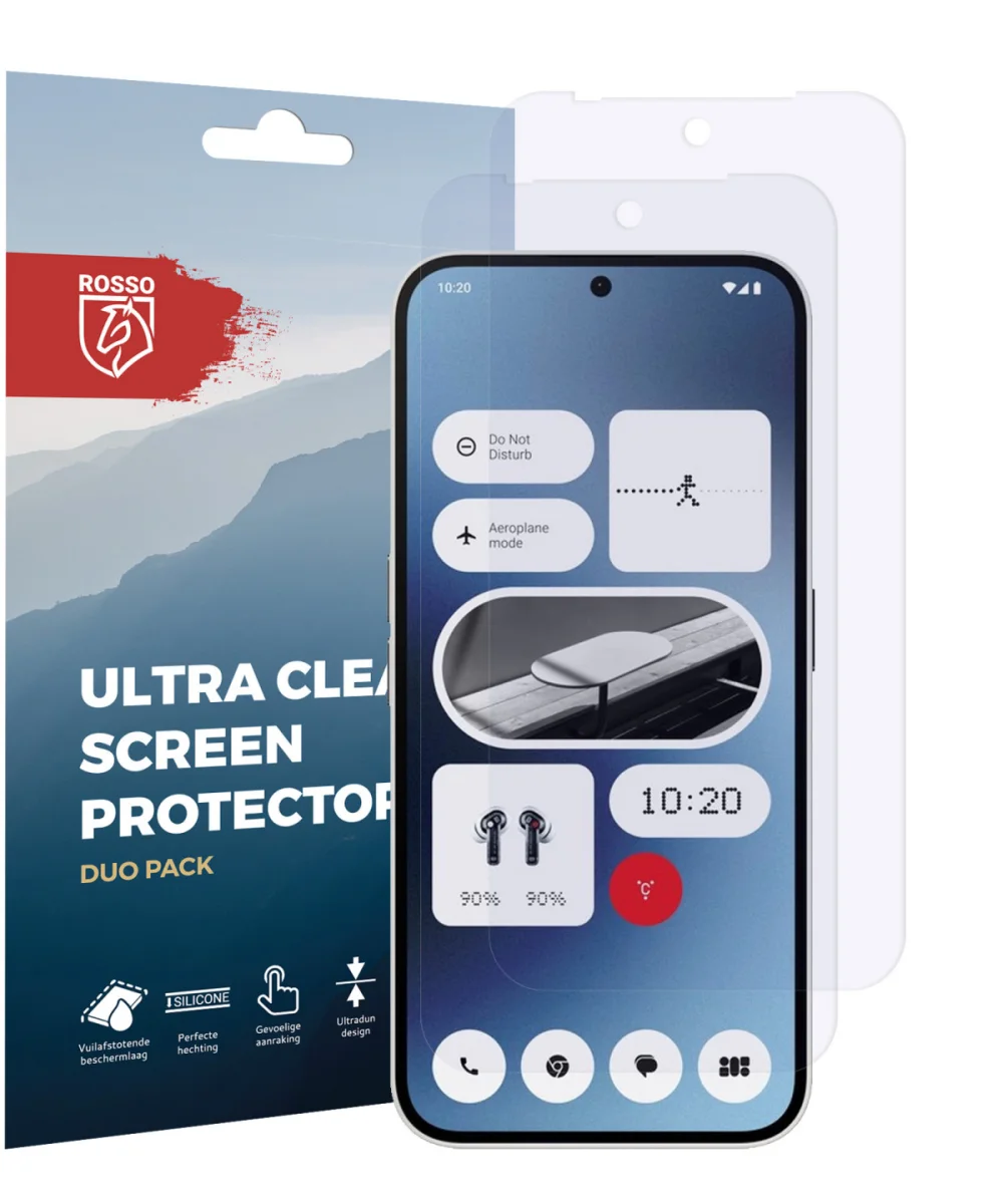 Rosso Nothing Phone (2a) / (2a) Plus Screen Protector Ultra Clear Duo Pack afbeelding 7