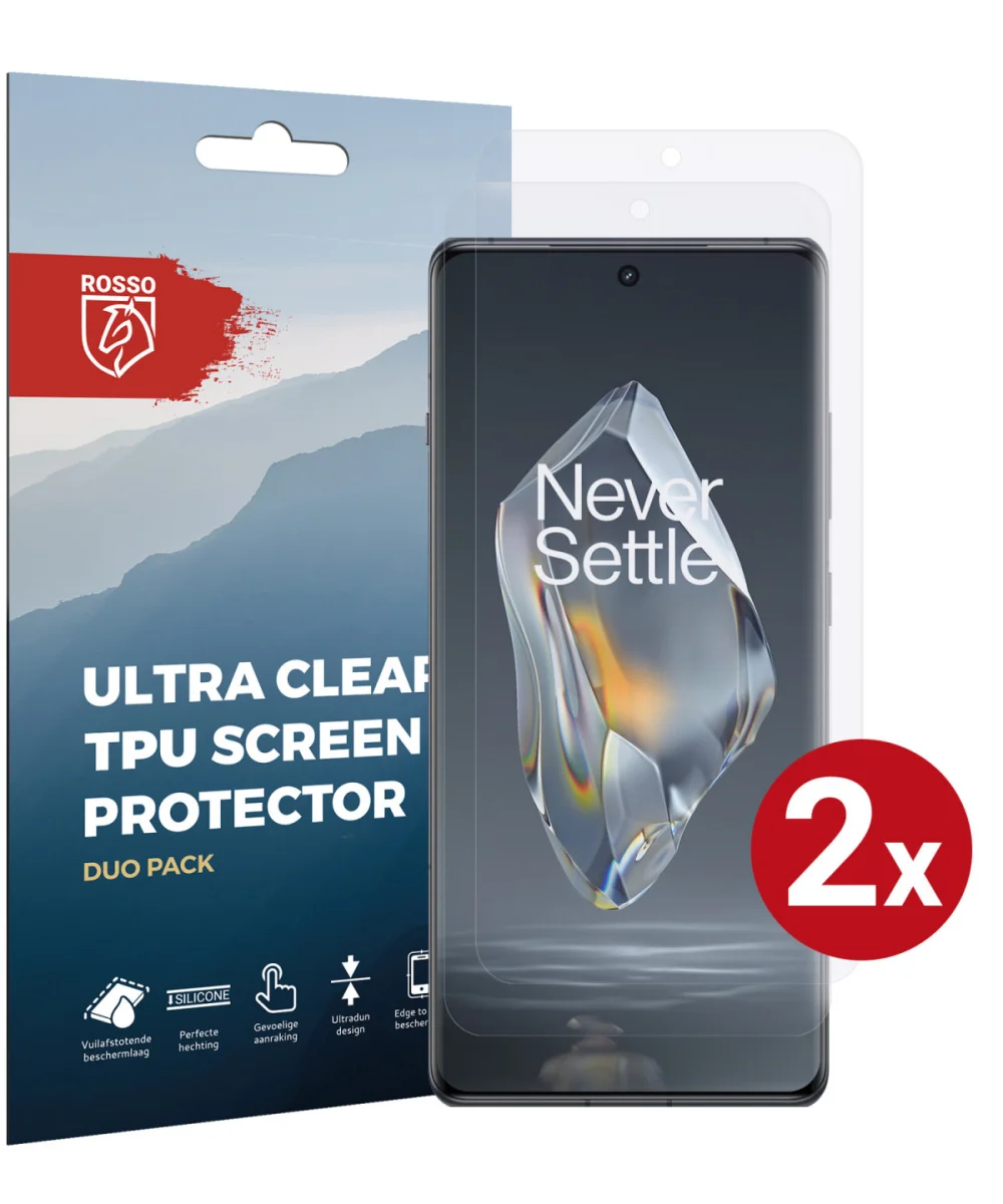Rosso OnePlus 12R Screen Protector Ultra Clear Duo Pack afbeelding 1