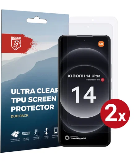 Rosso Xiaomi 14 Ultra Screen Protector Ultra Clear Duo Pack afbeelding 1