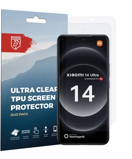 Rosso Xiaomi 14 Ultra Screen Protector Ultra Clear Duo Pack afbeelding 6