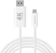 4smarts USB-C naar DisplayPort Video Kabel 4K 60Hz 2 Meter Wit afbeelding 1