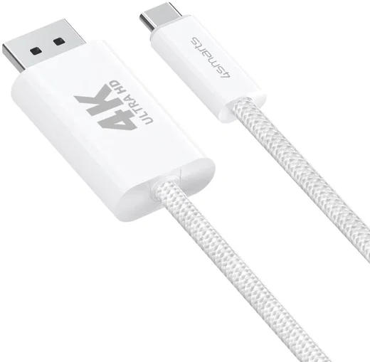 4smarts USB-C naar DisplayPort Video Kabel 4K 60Hz 2 Meter Wit afbeelding 7